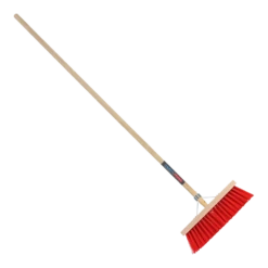 Bezem Kunststof Rood Incl. Steel 35 Cm - TalenTools
