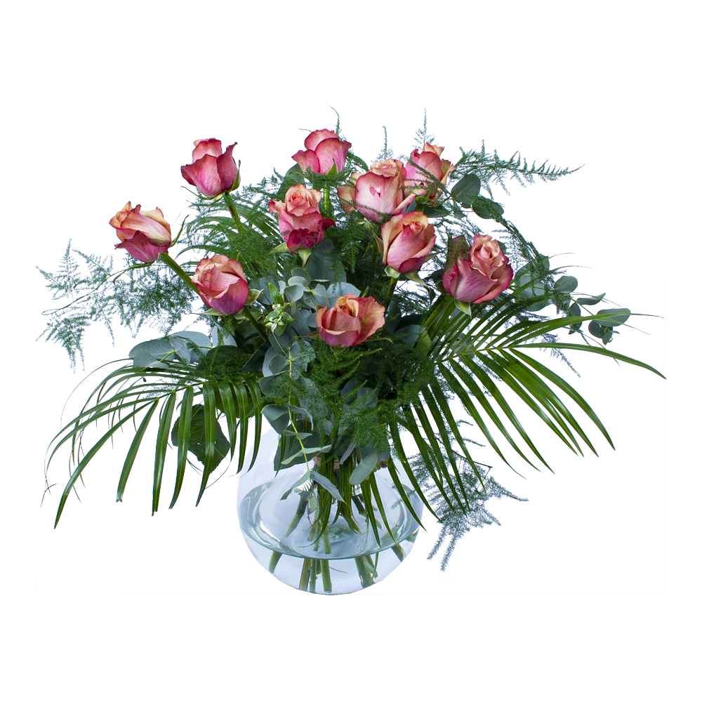 Boeket Rosa Roze Groot 3 Boeket Rosa Roze Groot