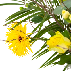 Boeket Vrolijk Geel Klein -FloraHome Verkoopwinkel boeket vrolijk geel boeketten 3 2