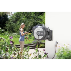 Roll-up Auto Met Broes - 35m - Wit - Gardena -FloraHome Verkoopwinkel roll up auto met broes 35m wit gardena 5 9