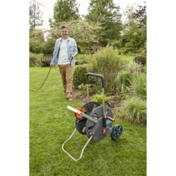 Slangenwagen AquaRoll Easy Set - L - 50m - Gardena -FloraHome Verkoopwinkel slangenwagen aquaroll easy set l 50m gardena 4 7